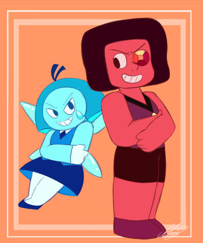 Ruby and Aquamarine